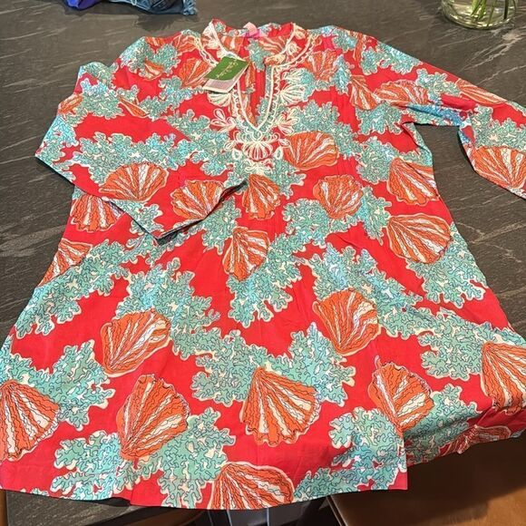 Lilly Pulitzer Sarasota Tunic Watermelon Coralina - Picture 3 of 10